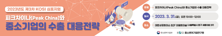 피크차이나(Peak China)와 중소기업의 수출 대응 전략 배너 이미지